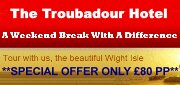 Isle of Wight Special Weekend Break @ The Troubadour Hotel, Ventnor 