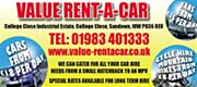 Value Rent A Car in Sandown - Car Hire on the Isle of Wight